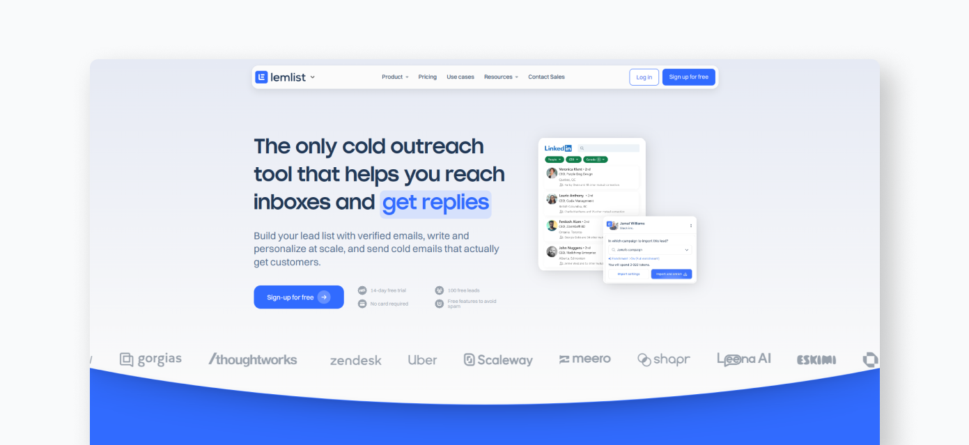The only cold outreach tool that helps you reach inboxes