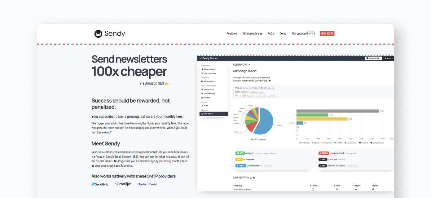 send newsletters 100x cheaper